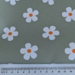 Waterproof fabric, Oxford, flowers on a green background