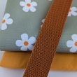 Waterproof fabric, Oxford, flowers on a green background