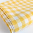 Cotton 100% double-sided yellow vichy check 1cm