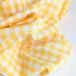 Cotton 100% double-sided yellow vichy check 1cm