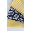 Cotton 100% double-sided, 1cm vichy check, lemon yellow