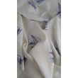 100% cotton muslin, sailing ships on cream