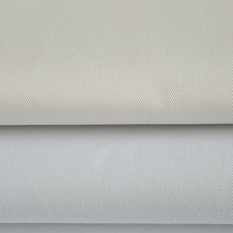 Drill, 100% cotton fabric in a plain ivory, offwhite colur