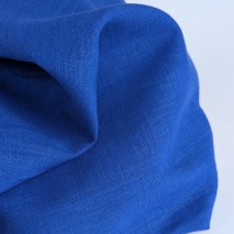 100% linen, cobalt, 230 g/m2