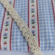 Cotton muslin, cherries, flowers, blue gingham