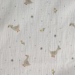 Cotton muslin, Geese on an ecru background