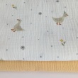 Cotton muslin, Geese on an ecru background