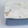 Cotton muslin, Geese on an ecru background