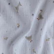 Cotton muslin, Geese on a white background
