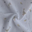 Cotton muslin, Geese on a white background