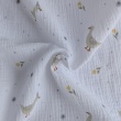 Cotton muslin, Geese on a white background