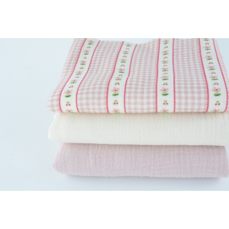 Fabric bundles No. 157 XY 50 cm II quality double gaze