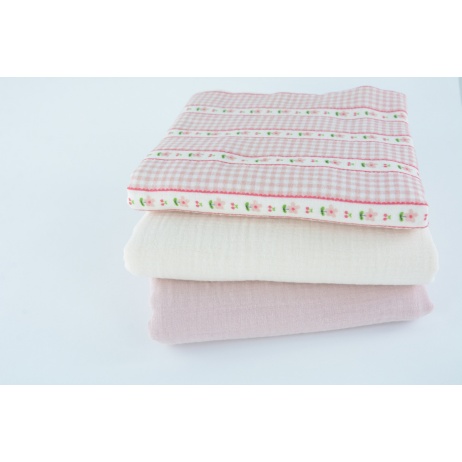 Fabric bundles No. 297 XY 70 cm II quality double gaze