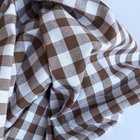 Brown vichy check, 1,5 cm, 280 cm