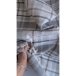 Decorative fabric, beige-gray check, width 280cm No.2