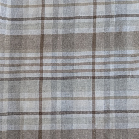 Decorative fabric, beige check, width 280cm