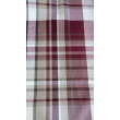 Decorative fabric, beige-burgundy check, width 280cm No.2