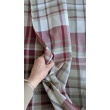 Decorative fabric, beige-burgundy check, width 280cm No.2