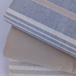Tkanina dekoracyjna, pasy niebiesko-beżowe, 280cm