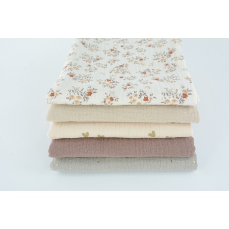 Fabric bundles No. 3091 AB 40cm, Double Gauze