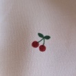 100% cotton,babycord, cherries on pink