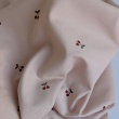 100% cotton,babycord, cherries on pink