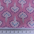 Cotton batiste fabric with ornament on a pink background