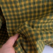 Seersucker check 7 mm mustard-green