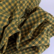 Seersucker check 7 mm mustard-green
