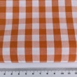 Cotton 100% double-sided, 1cm vichy check, orange
