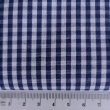 Bawełna 100% kratka vichy 3mm, dwustronna, ciemnobiebieska royal