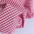 Cotton 100% double-sided, 5mm vichy check, raspberry