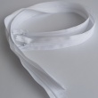 Covered zipper 60cm white