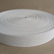30mm white elastic, woven, calendered