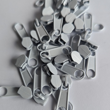 Suwak nonlock do taśmy z kordem, 3mm, biały