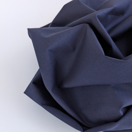 Cotton 100% plain navy blue cotton, poplin