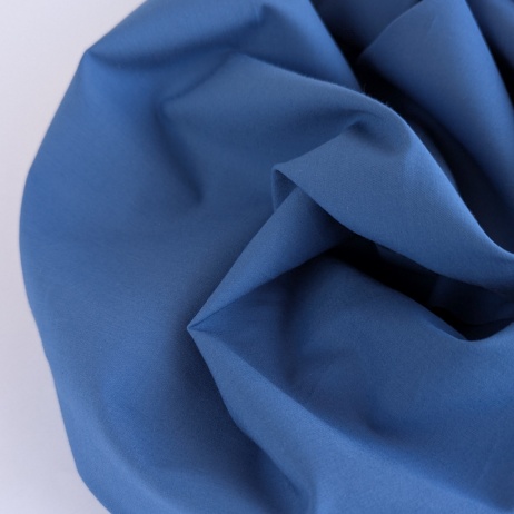 Cotton 100% plain, dark blue, cotton, poplin