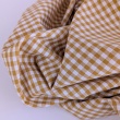 Cotton 100% yarn dyed mustard vichy check 5mm