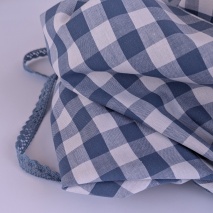 Cotton 100% yarn dyed jeans vichy check 2cm