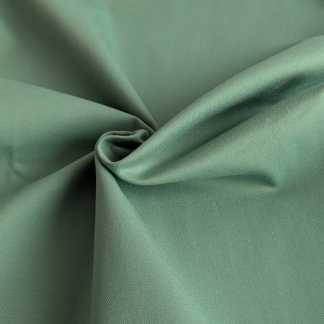 Twill bawełniany 98% z elastanem 2%, jadeitowy zielony