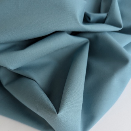 Cotton 100% plain muted teal