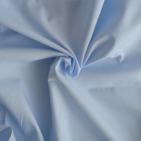 Cotton 100% plain, baby blue