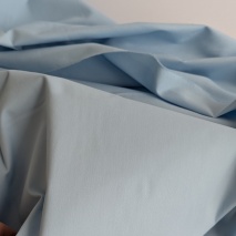 Cotton satin with elastane, light blue, second quality
