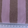 Double-sided 2cm stripes, 100% cotton, pink-beige