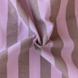 Double-sided 2cm stripes, 100% cotton, pink-beige
