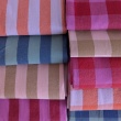 Double-sided 3cm check, 100% cotton, pink-beige