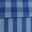 Double-sided 3cm check, 100% cotton, mint-blue