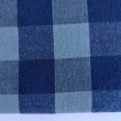 Double-sided 3cm check, 100% cotton, mint-blue