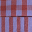 Double-sided 3cm check, 100% cotton, lavender-orange