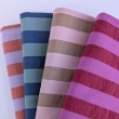 Double-sided 2cm stripes, 100% cotton, lavender-orange